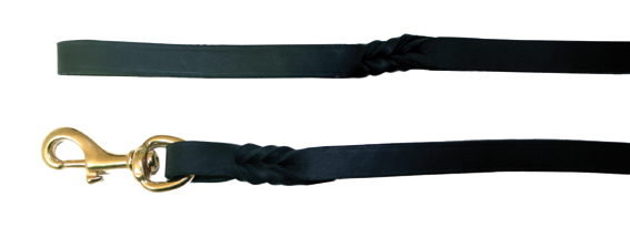 Koppel råläder Mässing 16/180 Svart