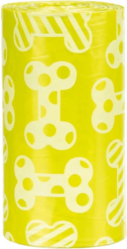 Bajspåsar, citrondoft, 4 rullar x 20 st, gul, M