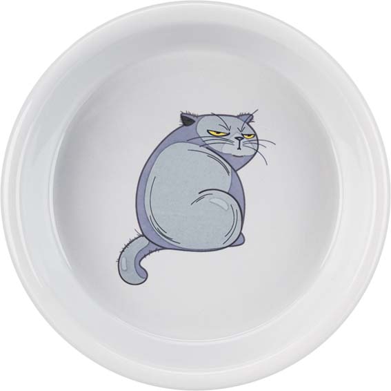 Skål Fat-Cat, keramik, 0.25 l/ø 13 cm, grå