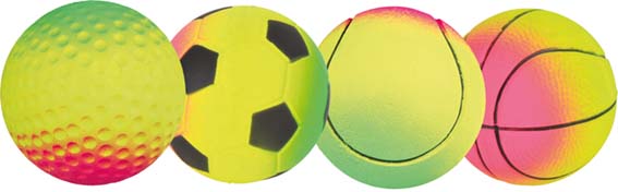 Neonboll, mjukgummi, flytande, o, 4.5 cm, expo