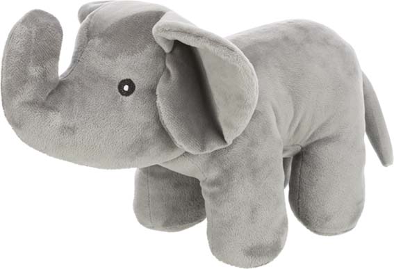 Elefant, plysch, ljudlös, 36 cm