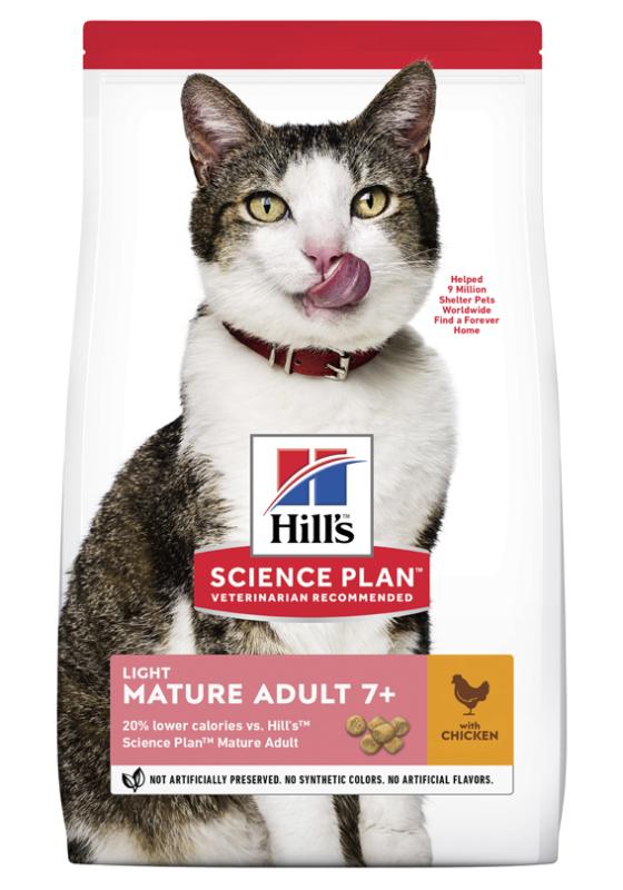 Hills Feline Mature Light Chicken 1.5kg