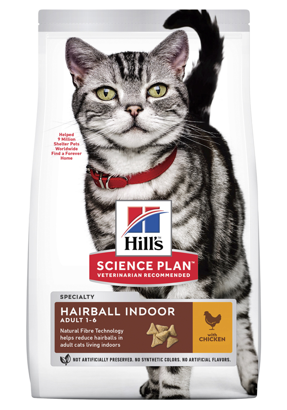 Hills Feline Adult Hairball&Indoor Chicken 1.5kg