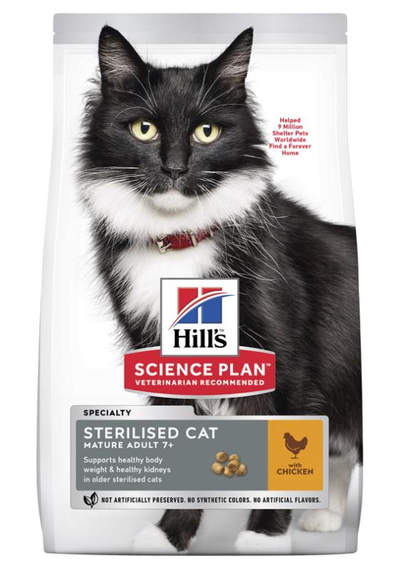 Hills Feline Mature Sterilised Chicken 10kg