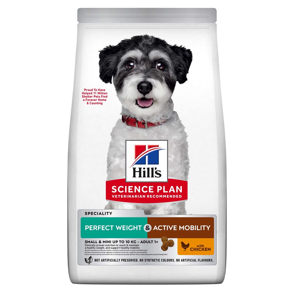 Hills Canine Adult Perfect Weight & Active Mob. S&M Chicken 1.5kg