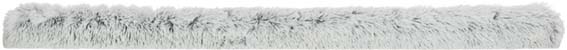 Harvey bäddrulle, plysch, ø 8 x 140 cm, vit-svart