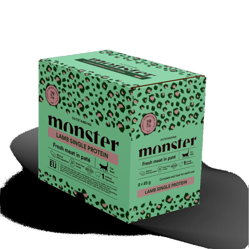 Monster Cat Pouches Adult Lamb 85 g (8-pack)