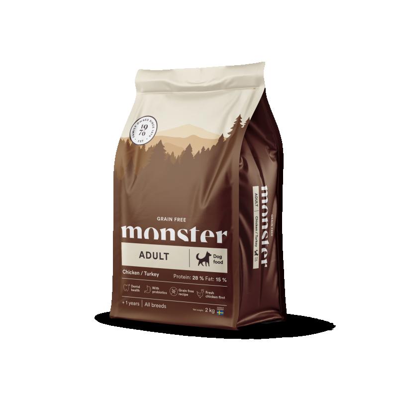 Monster Dog GF Adult Chick/Turkey 2 kg