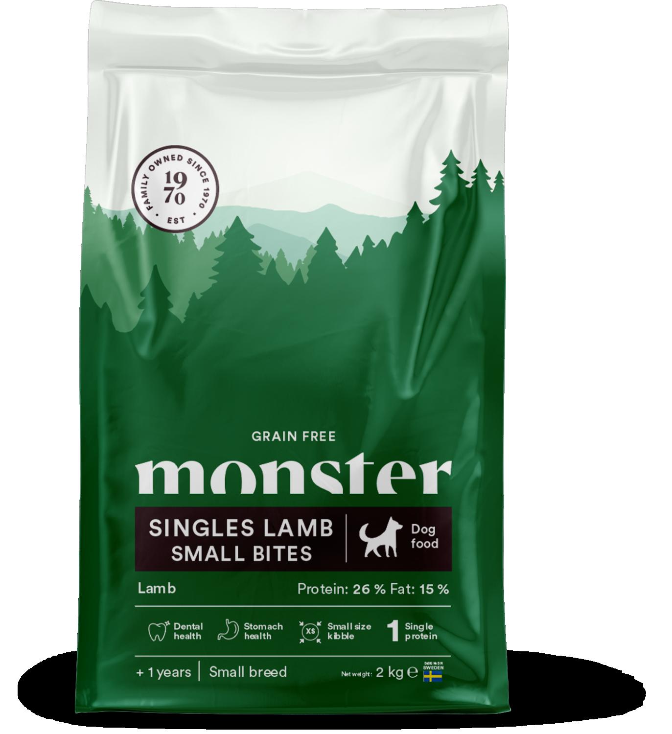 Monster Dog GF Singles Lamb Small Bites 2 kg