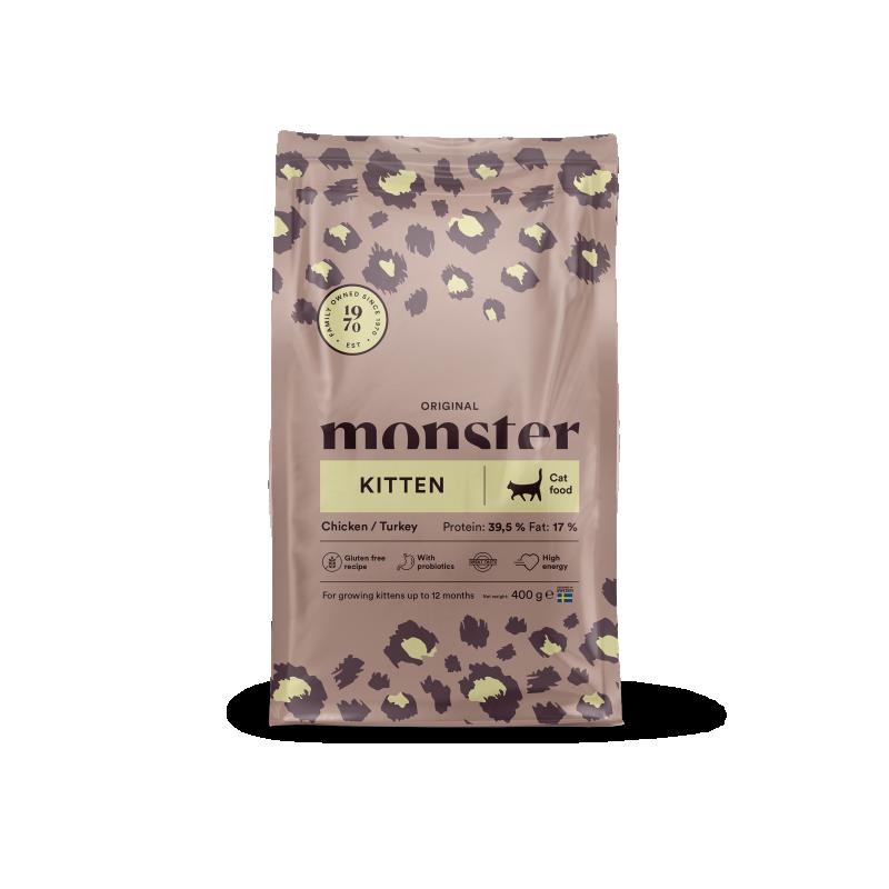 Monster Cat Orig. Kitten Chick/Turkey 400 g
