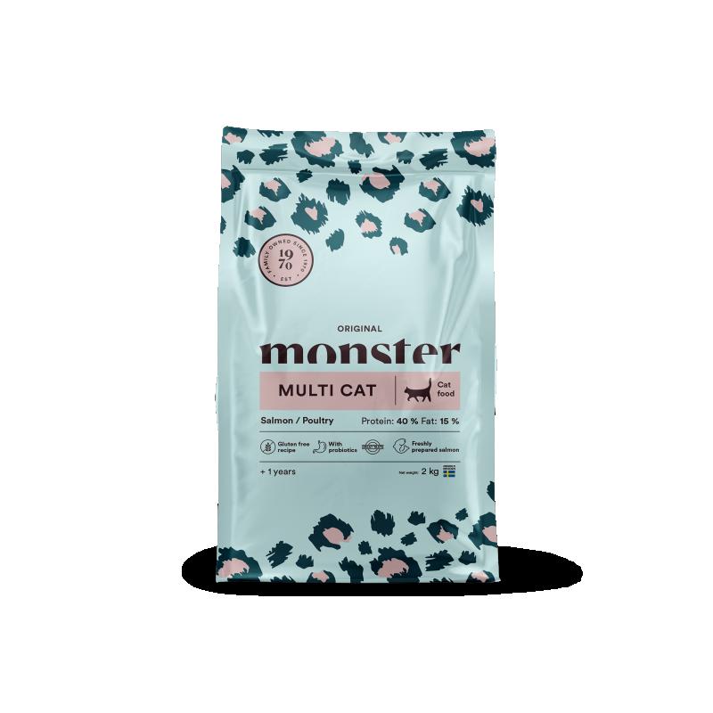 Monster Cat Orig. Multicat Salmon/Poultry 2 kg