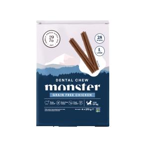 Monster Dog Dental Chew GF Chicken L Month (28st)1080 g