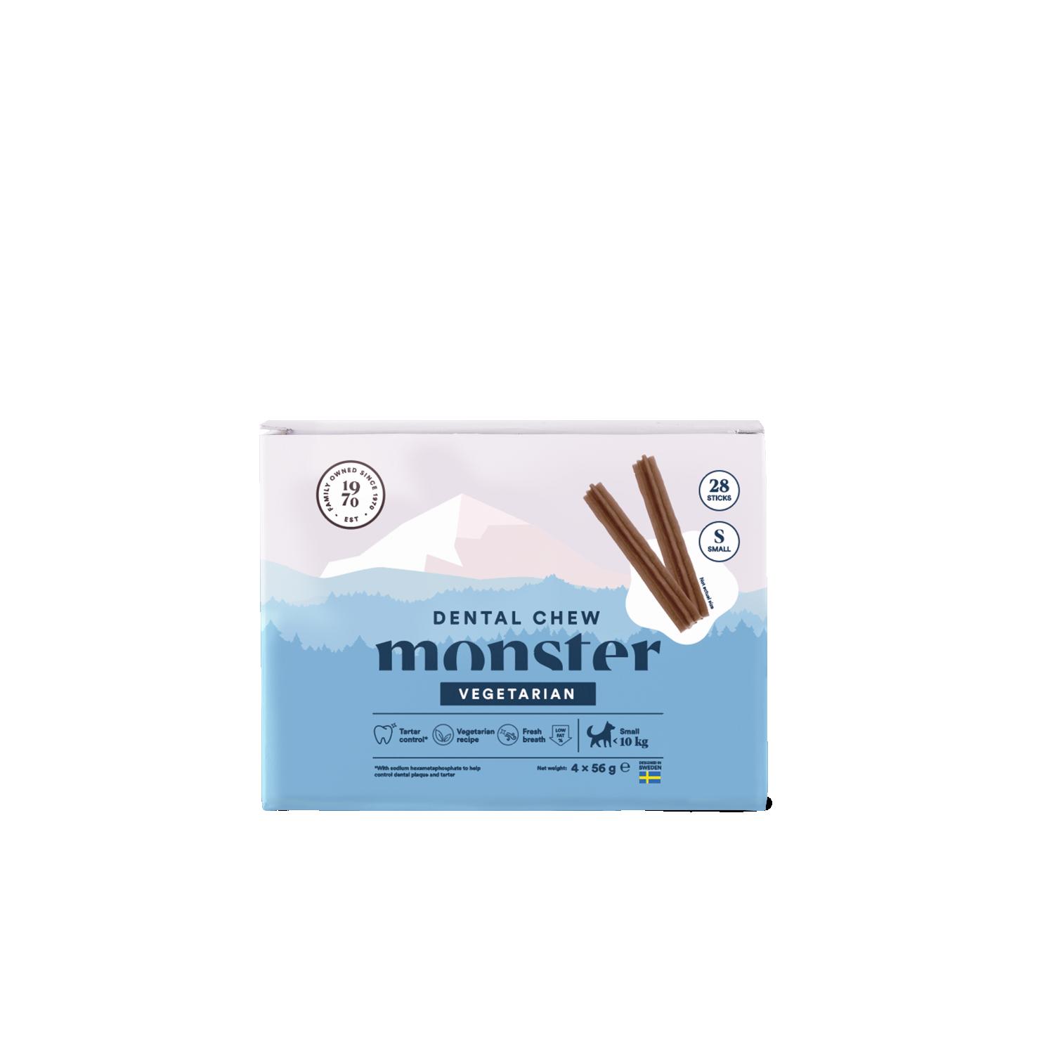 Monster Dog Dental Chew Veg. S Month (28st) 224 g