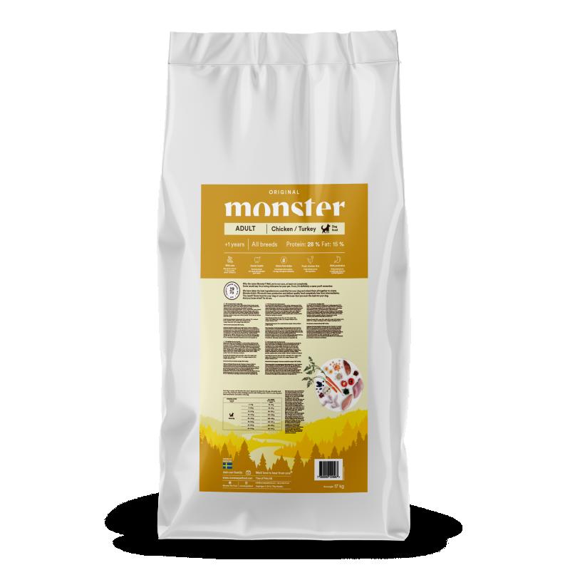Monster Dog Orig. Adult Chick/Turkey 17 kg