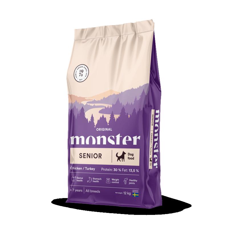 Monster Dog Orig. Senior Chick/Turkey 12 kg