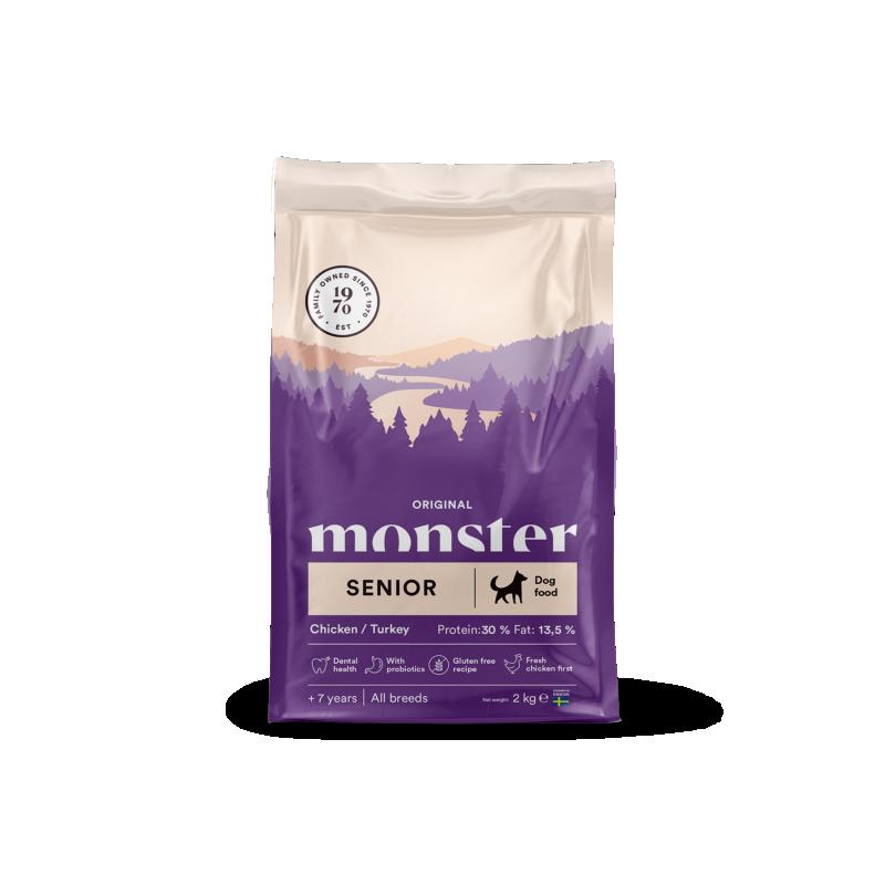 Monster Dog Orig. Senior Chick/Turkey 2 kg