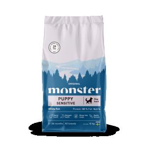 Monster Dog Orig. Puppy Sens. White Fish 12 kg