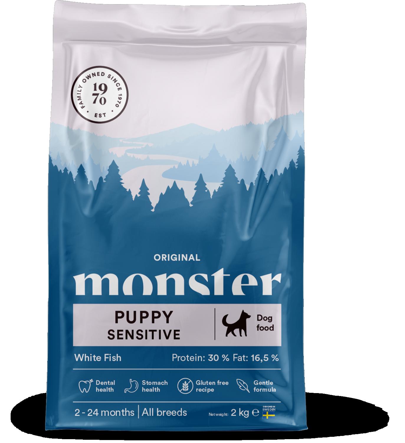 Monster Dog Orig. Puppy Sens. White Fish 2 kg