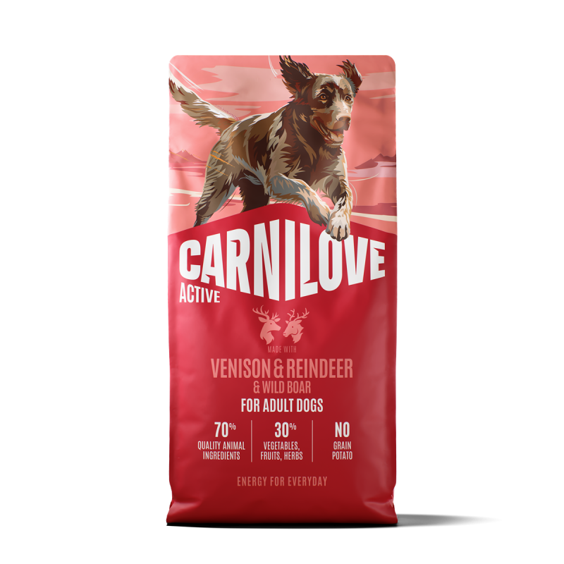 CL Active Dog Venison & Reindeer & Wild Boar for Active Adult All Breeds 12 kg