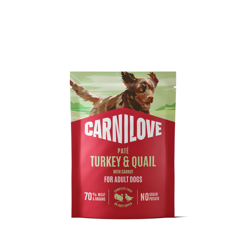 CL Dog Pouch Paté Turkey & Quial with Yellow Carrot 300 g