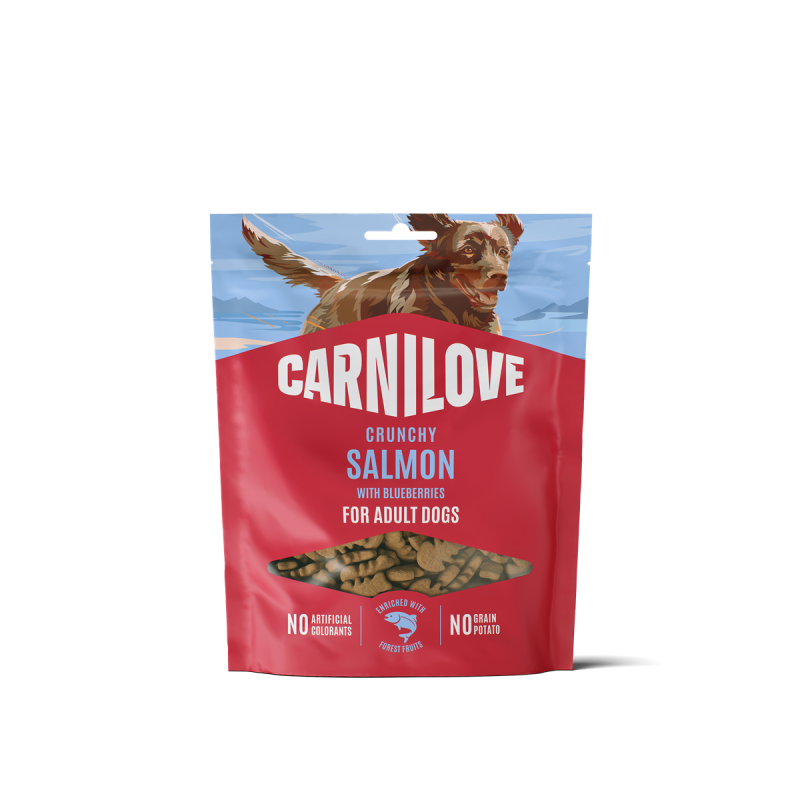 CL Dog Crunchy Snack Salmon with Blueberries 200 g