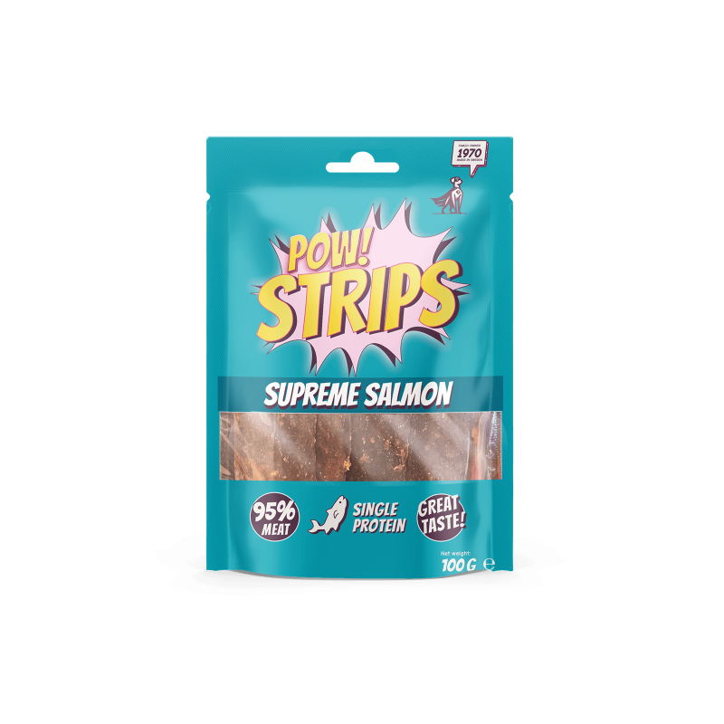 Pow Strips supreme salmon 100g
