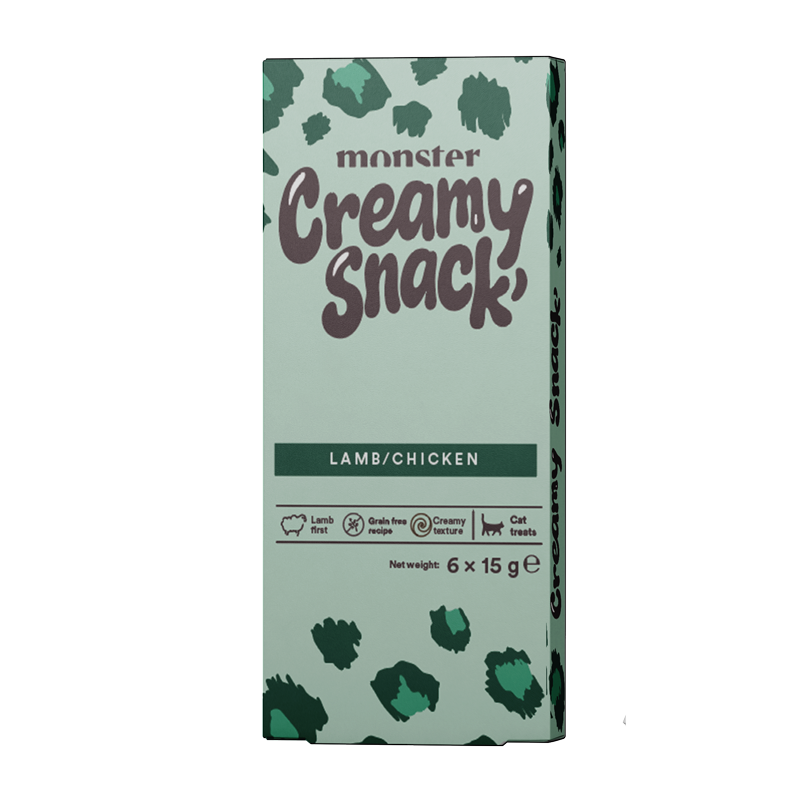 Monster Cat Creamy Snack Lamb Chicken 6 pack
