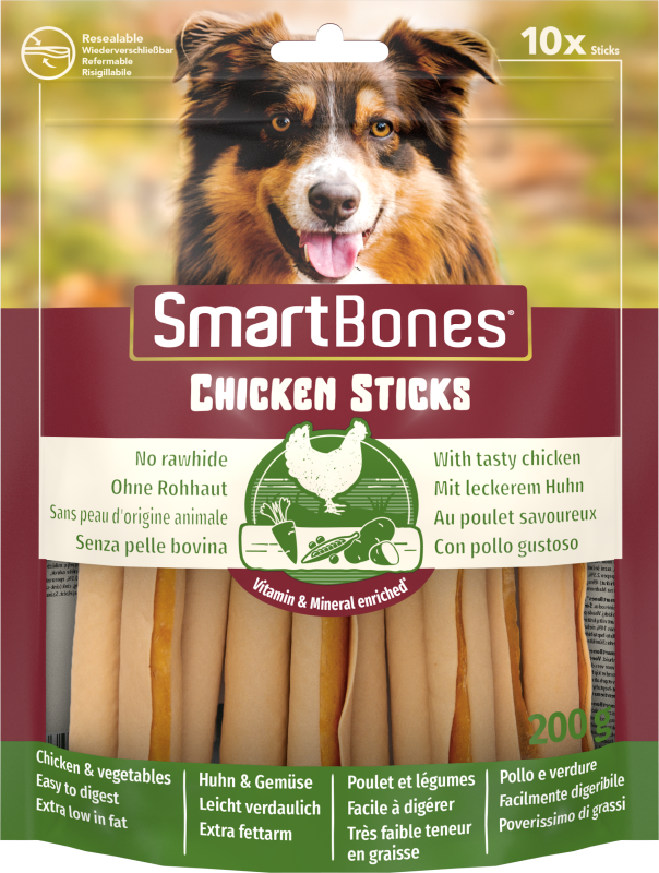 SmartBones Chicken Sticks 10 Pk