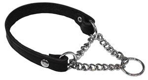 Halvstryp läder 12mm/30cm svart