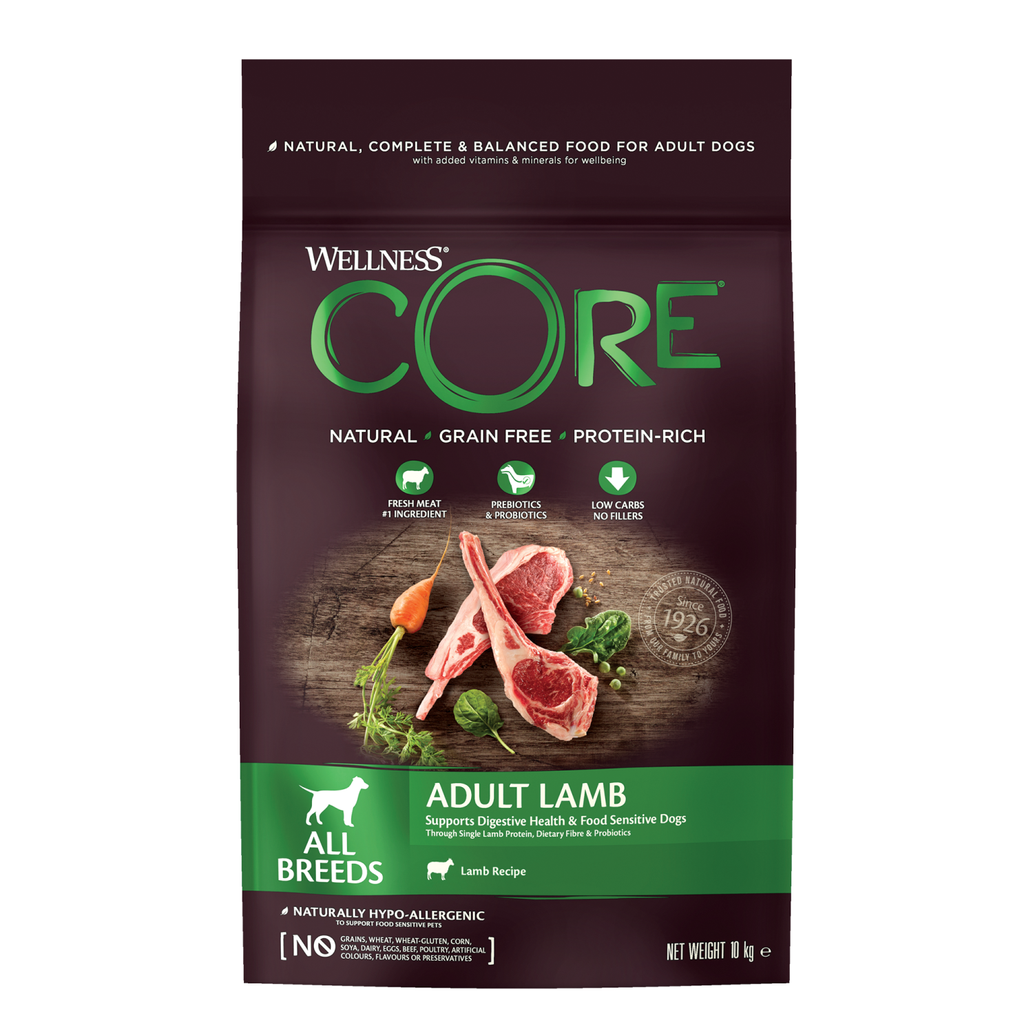 CORE Dog Ad All br Lamb 10 kg