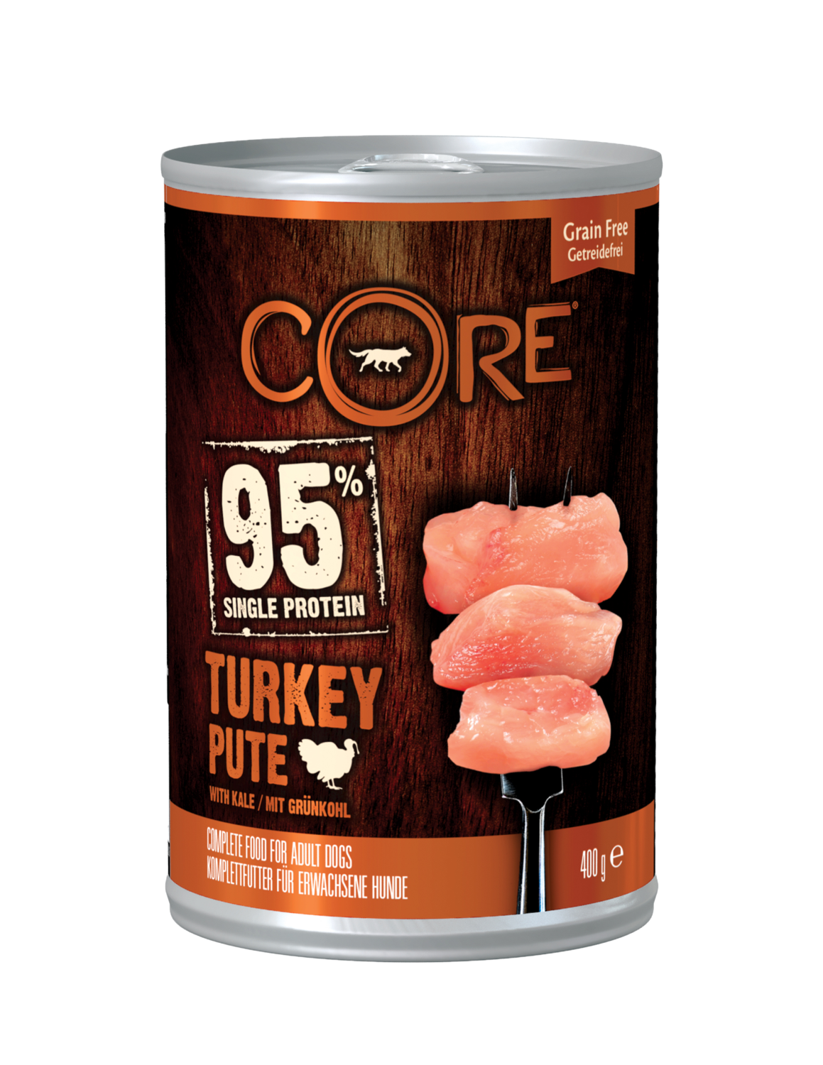 CORE Dog 95 Turkey & Kale Burk 400 g (6/frp)