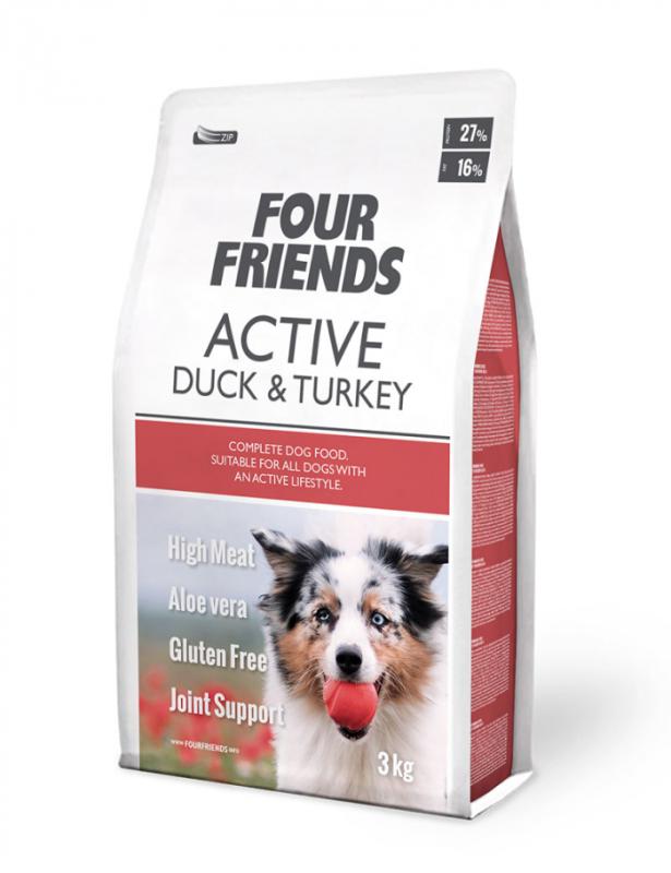 FourFriends Dog Active Duck & Turkey 17 kg