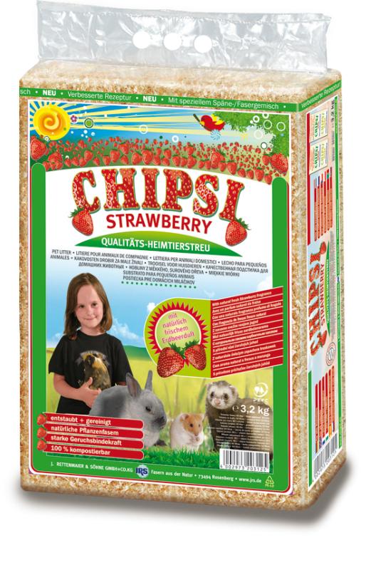 Burspån Chipsi Strawberry 60 L