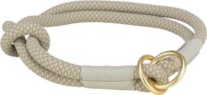 (BV)Soft rep halvstryp, L-XL: 55 cm/o, 10 mm, grå/ljusgrå