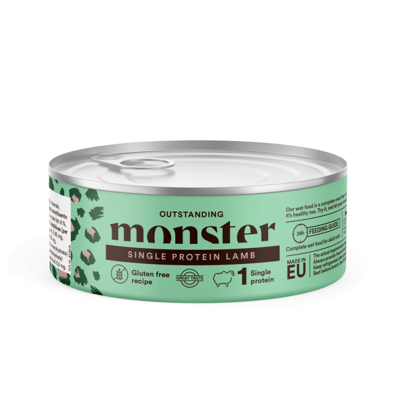 Monster Cat Adult Single Lamb Burk 100 g