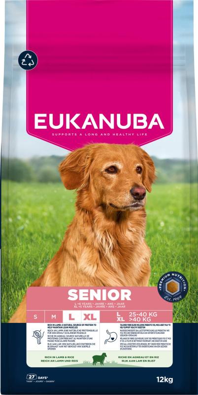 EUKANUBA Senior Large Breed Lamm & Ris