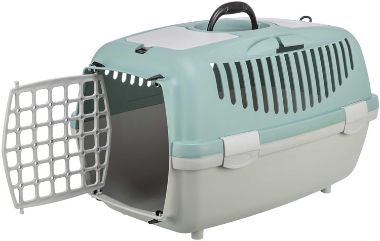 Transportbur Capri 2, XS-S: 37 * 34 * 55 cm, ljusgrå/sage