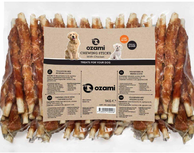 Chewing Stick With Chicken 12.5cm 1kg