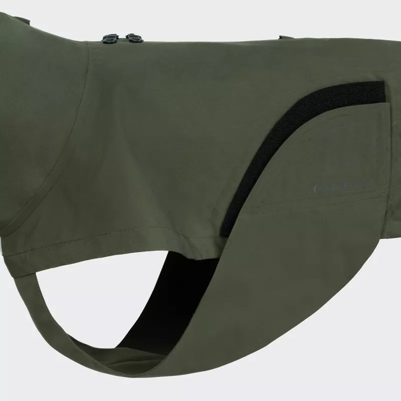 Dog Raincoat Dublin 2.0 (Sz.1) Dark Olive CLOUD7