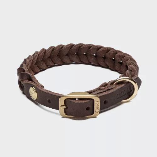 Collar Central Park L Saddle Brown Gold (braided) CLOUD7