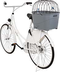 Cykelkorg för pakethållare, 36o47o46cm, grå, 6kg