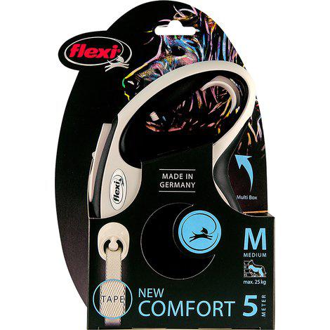 flexi New Comfort, band, M: 5 m, svart