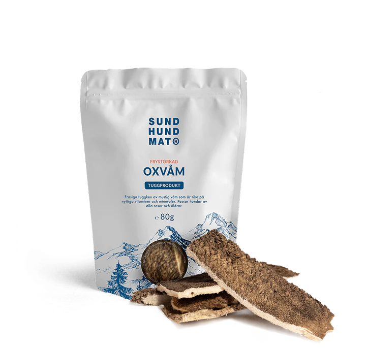 Frystorkad oxvåm 80g Sund hundmat