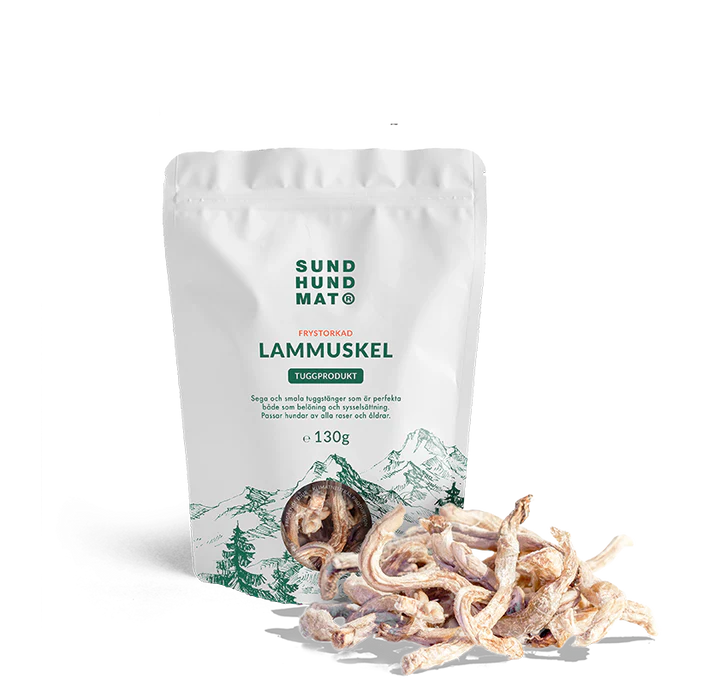 Frystorkad Lammuskel 130g Sund Hundmat