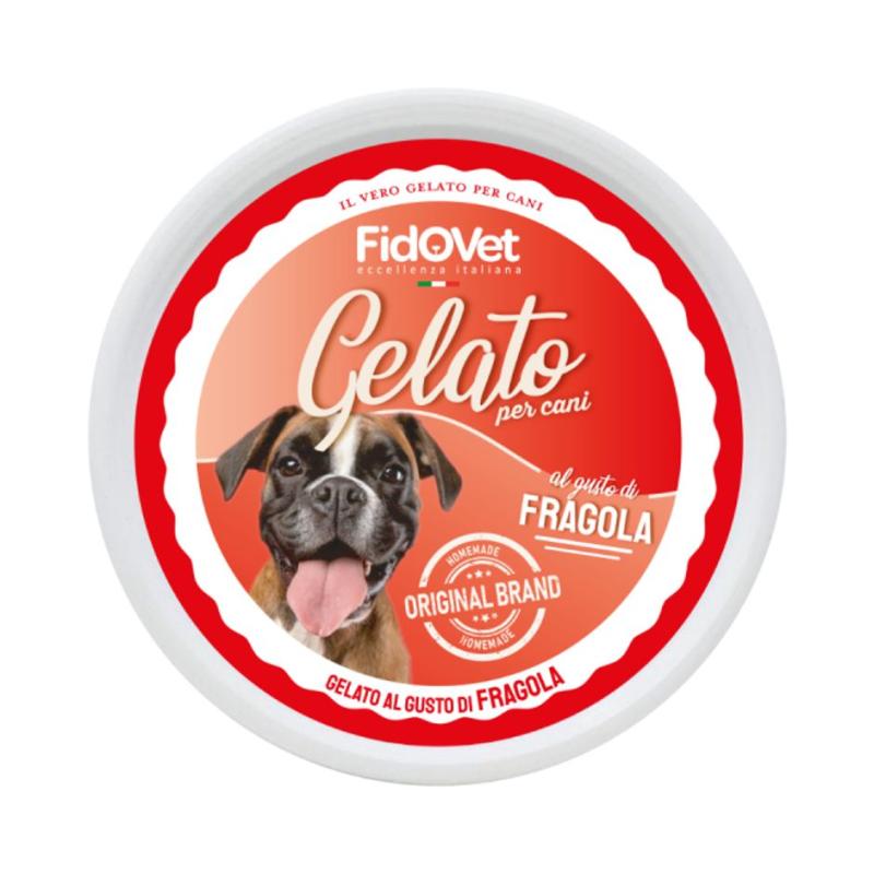 Hundglass Gelato Jordgubb (pulverform), 120g