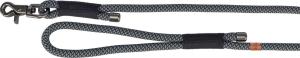 (BV)Soft rep koppel, S-XL: 1.00 m/o, 10 mm, svart/grå