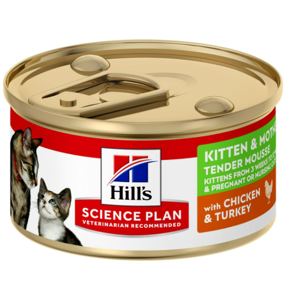 Hills Kitten&Mother Tender Mousse w/Chicken&Tk 85g
