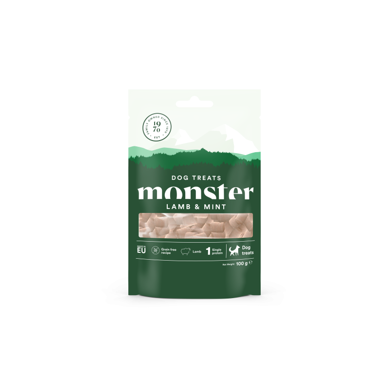 Monster Dog Treats Baked Lamb/Mint 100 g