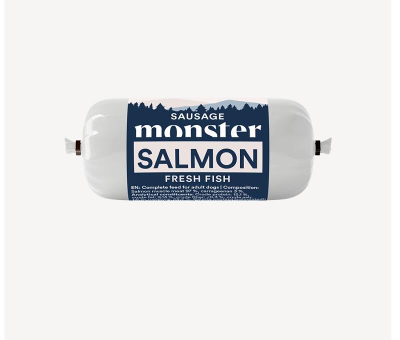 Monster Dog Sausage Salmon 400 g