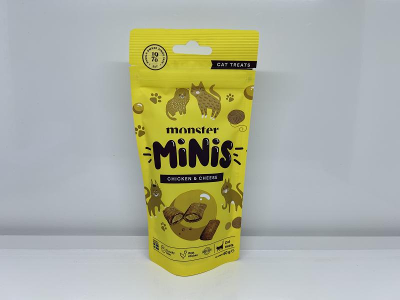 Monster Cat Minis treats Chicken & Cheese 60g